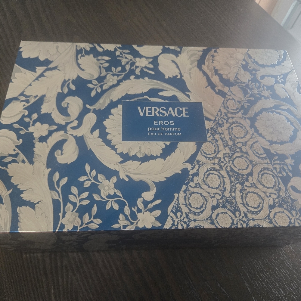EMPTY BOX Versace Eros Blue and White Box